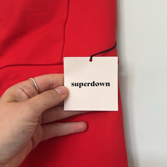 NWT Superdown Revolve Nylah Front Zip Dress in Red - S - Picture 6 of 8